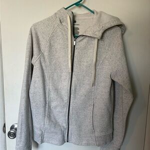 all in motion Light Heather Gray Full-Zip Hooded Utility Jacket